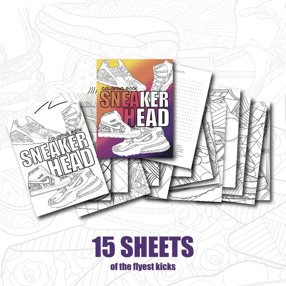 Sneaker Head Coloring book!